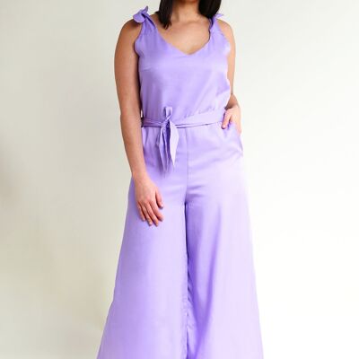 Jumpsuit FA-SA in lilac made of tencel