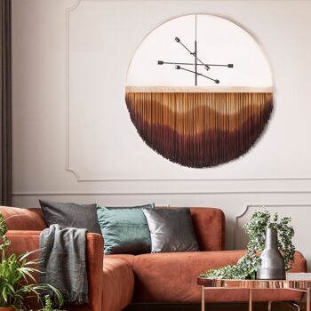 Miroir Design Tenture Murale - Petit : Ø 27,5 - Coucher de Soleil 2