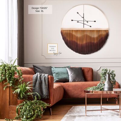 Designer Spiegel Wandbehang - Medium: Ø 31,5 - Oasis