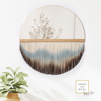 Miroir mural design - XL : Ø 39,4 - Misty Mountain 1