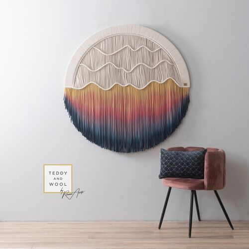 Circular Fiber Art Collection - AURORA - Small (Ø 19.7")