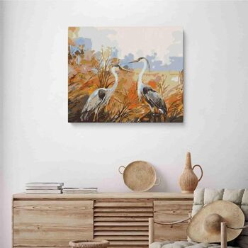 PEINTURE PAR NUMÉROS ® - Oiseaux dans la rivière - (Peinture par Numéros Encadrée 40x50cm) 2