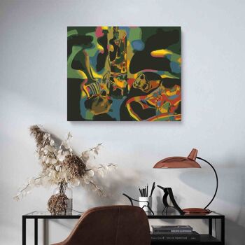 PEINTURE PAR NUMÉROS ® - Nature morte de la vieille chaussure par Joan Miro - (Peinture par numéros Encadrée 40x50cm) 2