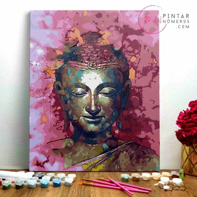 PAINTING BY NUMBERS ® - Zen Buddha - (Malen nach Zahlen gerahmt 40x50cm)