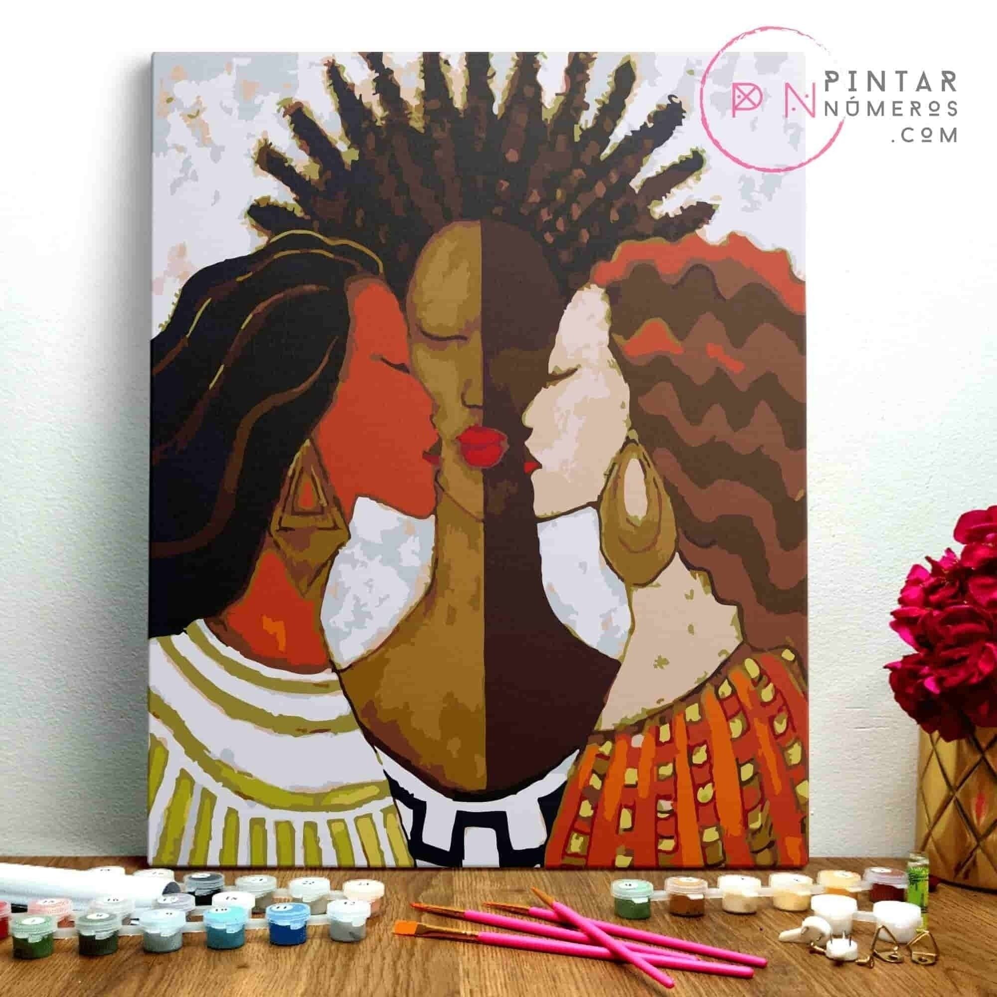 PINTURA POR NÚMEROS ® - Cada Mujer de Monica Stewart - (Paint by Numbers Framed 40x50cm)