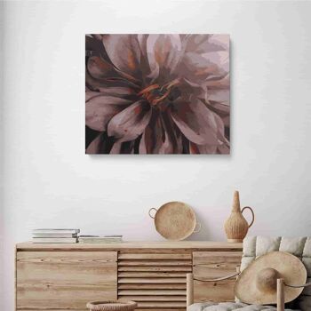 PEINTURE PAR NUMÉROS ® - Coeur floral - (Peinture par Numéros Encadrée 40x50cm) 2