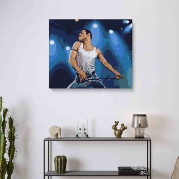 PEINTURE PAR NUMÉROS ® - Freddie Mercury Bohemian Rhapsody - (Peinture par Numéros Encadrée 40x50cm) 2