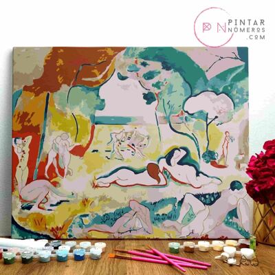 PAINTING BY NUMBERS ® - The joy of living by Matisse - (Paint by Numbers Framed 40x50cm)