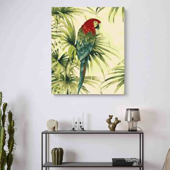 PEINTURE PAR NUMÉROS ® - Perroquet Tropical - (Peinture par Numéros Encadrée 40x50cm) 2