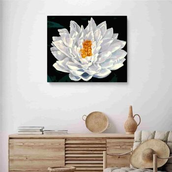 PEINTURE PAR NUMÉROS ® - Lotus Blanc - (Peinture par Numéros Encadrée 40x50cm) 2