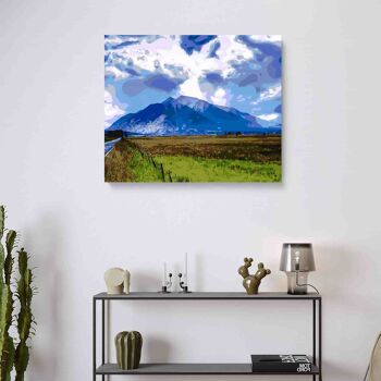 PEINTURE PAR NUMÉROS ® - Montagne et nuages - (Peinture par Numéros Encadrée 40x50cm) 2