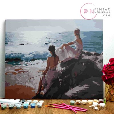 PAINTING BY NUMBERS ® - Muse del mare - (Paint by Numbers Framed 40x50cm)
