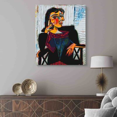 PEINTURE PAR NUMÉROS ® - Portrait de Dora par Picasso - (Peinture par Numéros Encadrée 40x50cm)