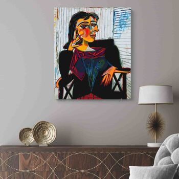 PEINTURE PAR NUMÉROS ® - Portrait de Dora par Picasso - (Peinture par Numéros Encadrée 40x50cm) 1