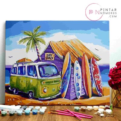 PAINTING BY NUMBERS ® - Surf Lifestyle - (Paint by Numbers Framed 40x50cm)