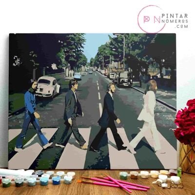 PINTURA POR NÚMEROS ® - The Beatles - (Paint by Numbers Framed 40x50cm)