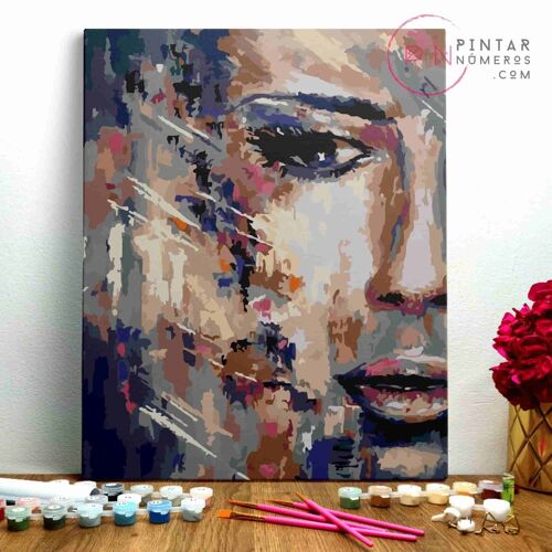 PINTURA POR NÚMEROS ® - The Woman Infinity de Boyan Dimitrov - Pintar Números ®- (Paint by Numbers Framed 40x50cm)