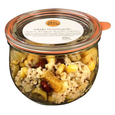 Gourmet Quinoa and Small Vegetable Salad – Vegetable Dish - 350 g tasting in the jar.