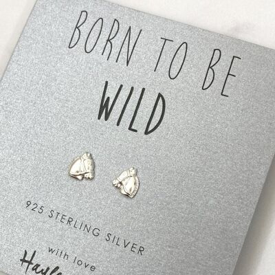 Wild Horse Sterling Silver Earrings