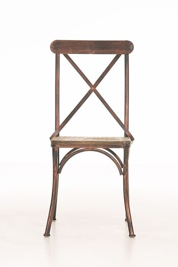 Chaise bistrot Bromley, bois bronze 53x44x92 bronze Bois métal 2