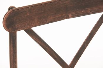 Chaise bistrot Bromley, bois bronze 53x44x92 bronze Bois métal 5