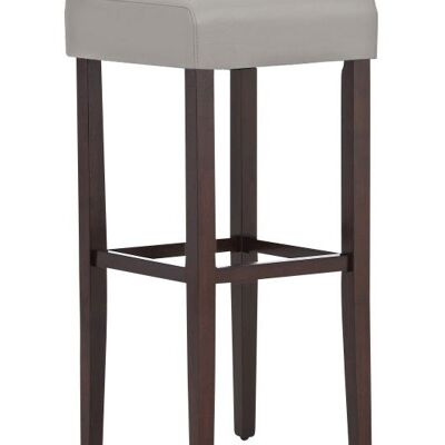 Barhocker Judy cappuccino/grau 37x37x80 cappuccino/grau Kunstleder Holz