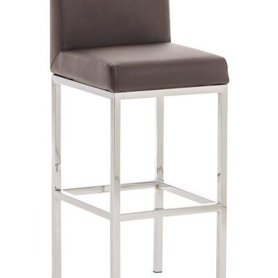 Bar stool Goa C77 brown 44.5x40x96.5 brown leatherette Wood