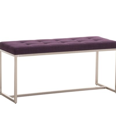 Bench Barci FABRIC purple 40x100x48 purple Material stainless steel