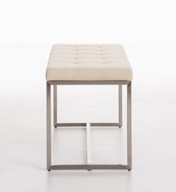 Banc Barci FABRIC crème 40x100x48 crème Matériau acier inoxydable 3