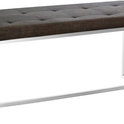 Bench Barci FABRIC brown 40x100x48 brown Material stainless steel