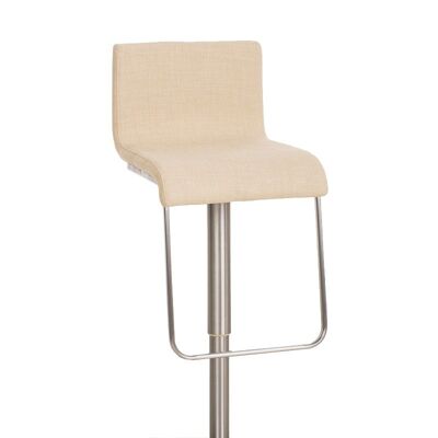 Bar stool Limon E FABRIC cream 46x41x80 cream Material stainless steel