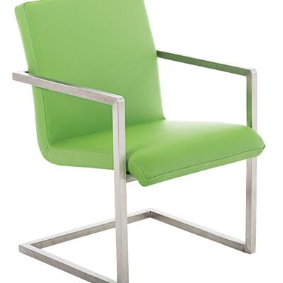 Visitor chair Java vegetable 59x55x78 vegetable artificial leather stainless steel