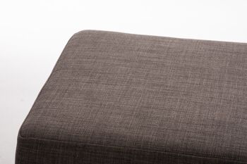 Tabouret Lamega FABRIC Gris 40x40x46 Gris Matière acier inoxydable 5