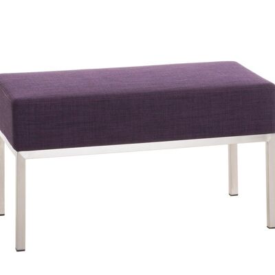 2-Sitzer-Sofa Lamega 40x80 STOFF lila 40x81x46 lila Material Edelstahl