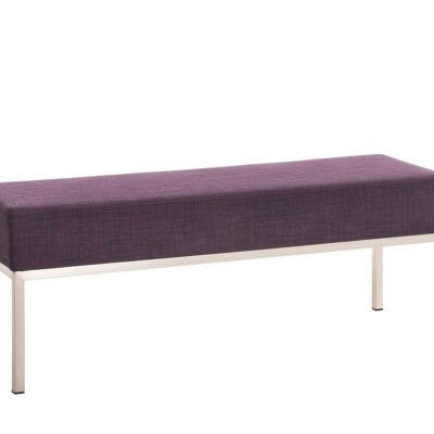 Divano 3 posti Lamega 40x120, TESSUTO viola 40x121x46 viola Materiale acciaio inox