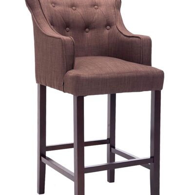Bar stool Lykso fabric brown brown 60x63x114 brown Material Wood