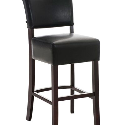 Bar stool Pita black 56x47x109 black leatherette Wood