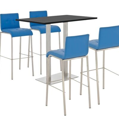 Barset Velosa, mat zwart blauw 130x120x111 blauw Materiaal roestvrij staal