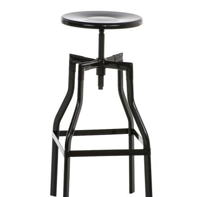 Bar stool Sinus, metal black 36x36x66 black metal metal