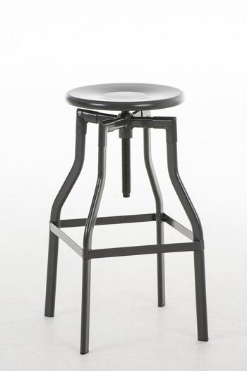 Tabouret de bar Sinus, métal gris 36x36x66 métal gris métal 3