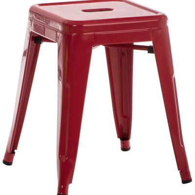 Armin stool red 40x40x46 red metal metal
