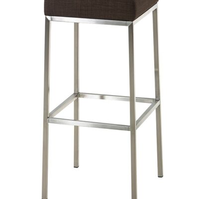 Bar stool Montreal E85 fabric brown 37x37x85 brown Material metal