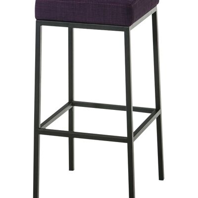 Taburete de bar Montreal B85 tejido violeta 37x37x85 violeta Material metal