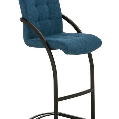 Bar stool Dakota B fabric blue 57x47x113 blue Material