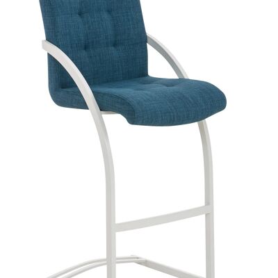 Bar stool Dakota W fabric blue 57x47x113 blue Material