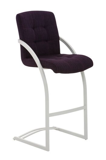 Tabouret de bar Dakota W tissu violet 57x47x113 violet 1