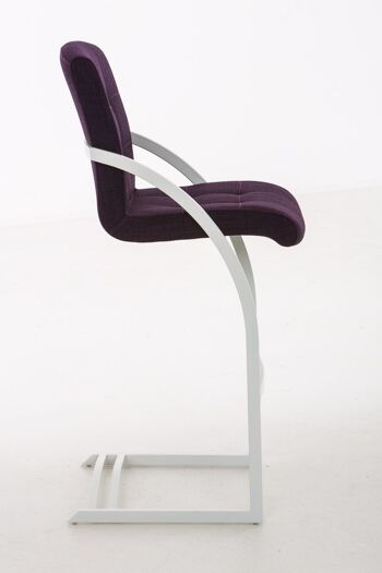 Tabouret de bar Dakota W tissu violet 57x47x113 violet 3