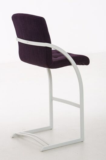 Tabouret de bar Dakota W tissu violet 57x47x113 violet 4