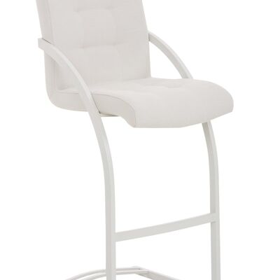 Bar stool Dakota W fabric white 57x47x113 white Material