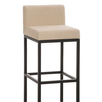 Bar stool Goa B77 fabric cream 44.5x40x96.5 cream Material Chromed metal